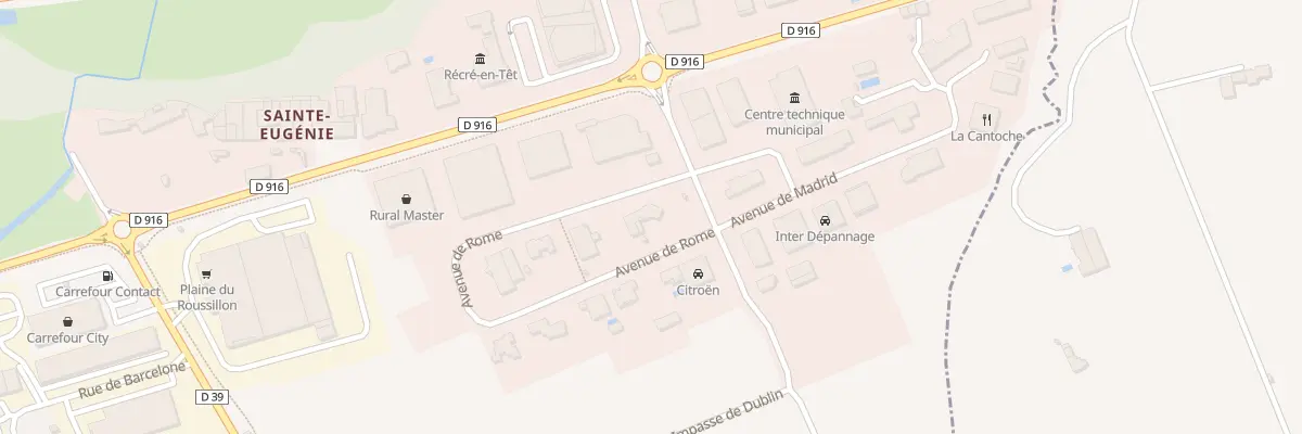 Plan du 1 Av de Rome au Soler