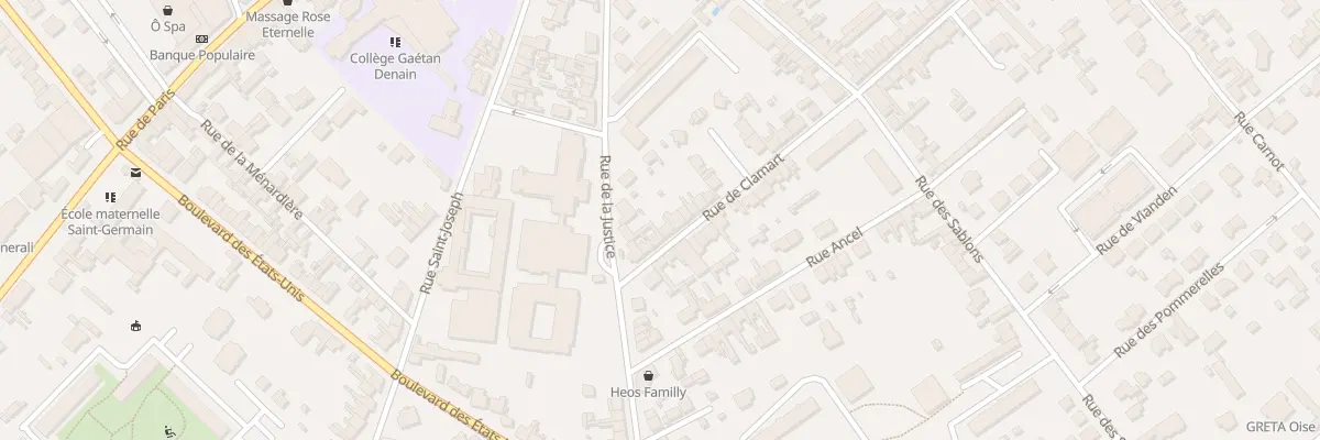 Plan du 82 Rue de Clamart à Compiègne