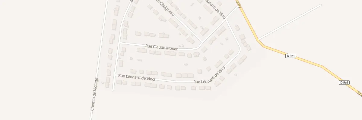Plan du 16 Rue Claude Monet à Oissery