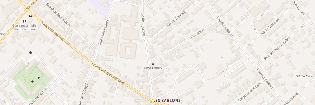 Plan du 20 Rue Ancel à Compiègne