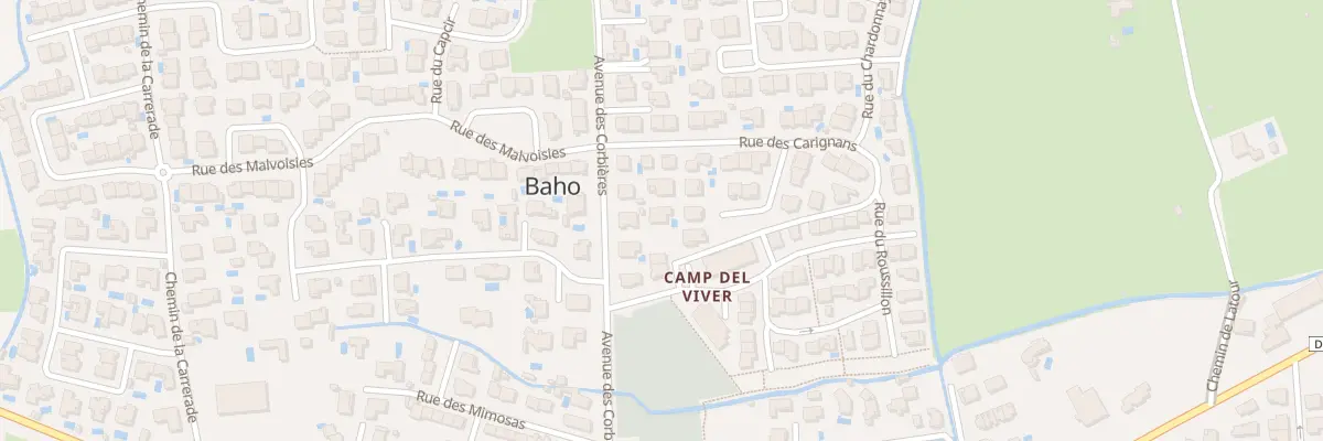 Plan du 9B Av des Corbières à Baho