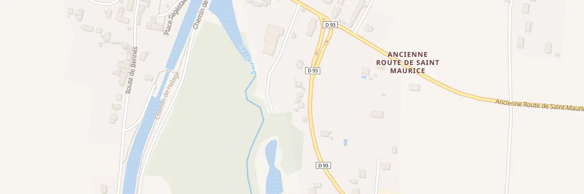 Plan du 16 Rte de Chatillon Coligny à Montbouy