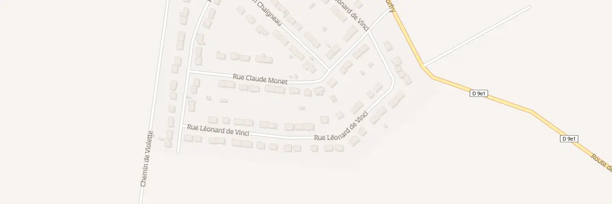 Plan du 14 Rue Claude Monet à Oissery