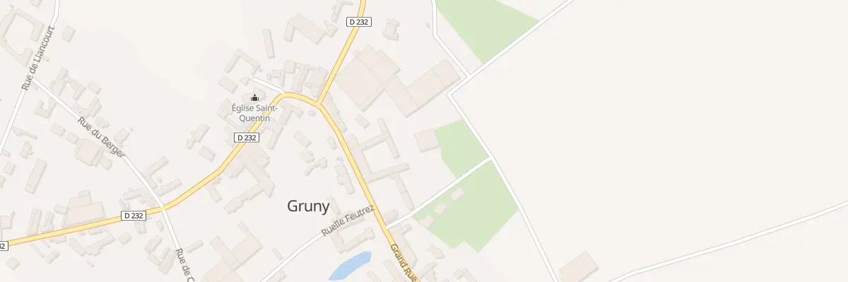 Plan du 7 Vc Grand Rue à Gruny