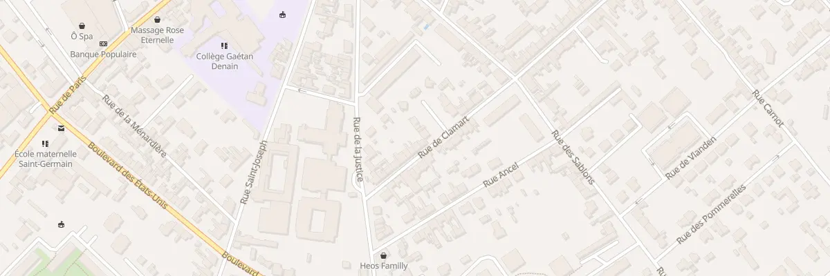 Plan du 72 Rue de Clamart à Compiègne