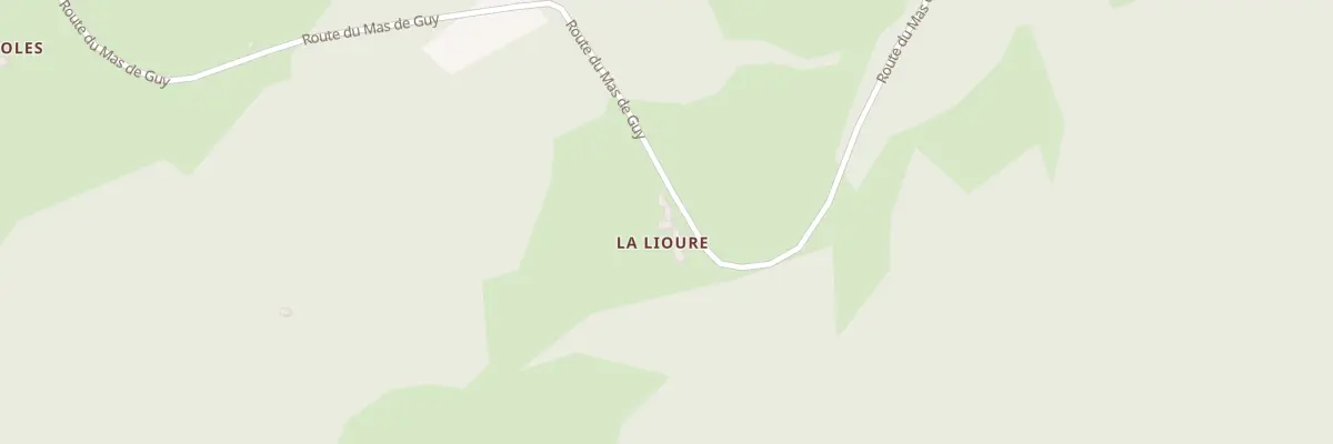 Plan du 5407 La Lioure à Viala-du-Tarn
