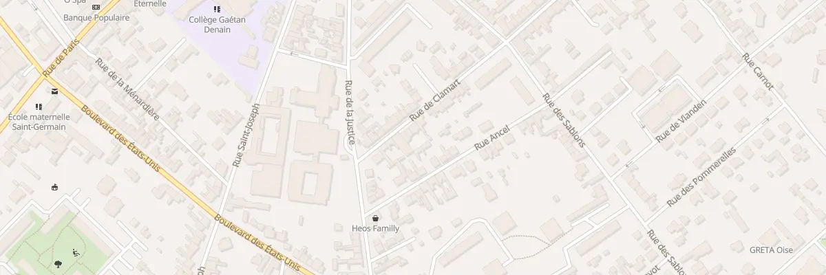 Plan du 73B Rue de Clamart à Compiègne
