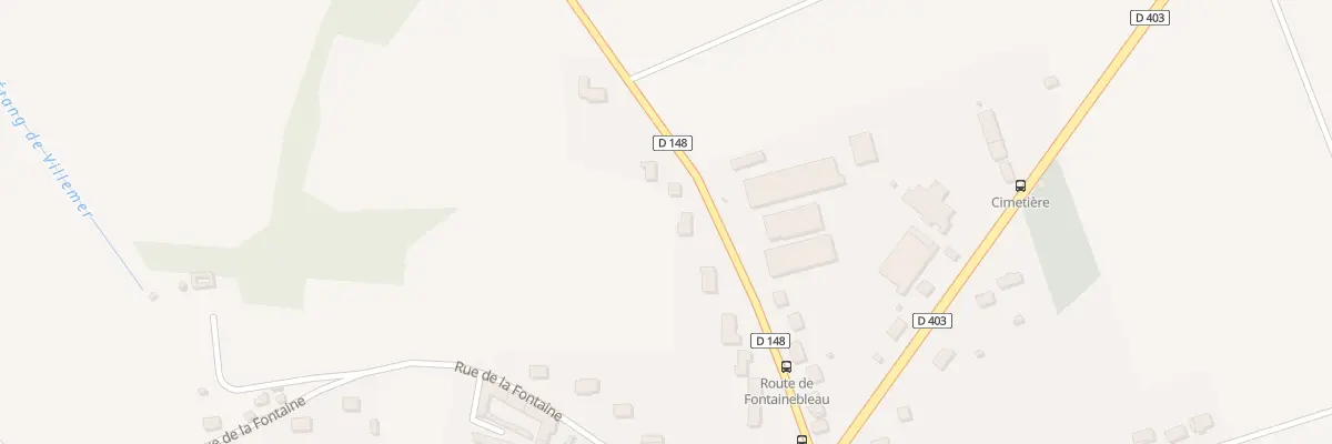 Plan du 13 Rte de Fontainebleau à Villemer