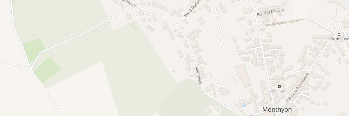 Plan du 11 Rue Thiers à Monthyon