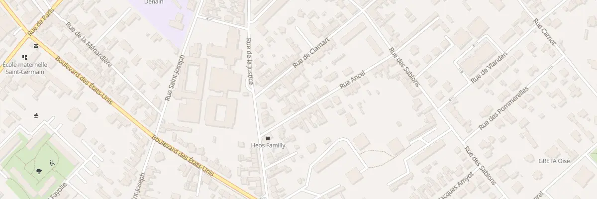 Plan du 14 Rue Ancel à Compiègne