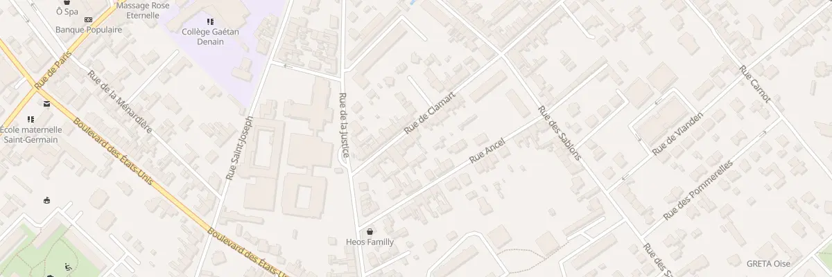 Plan du 71 Rue de Clamart à Compiègne