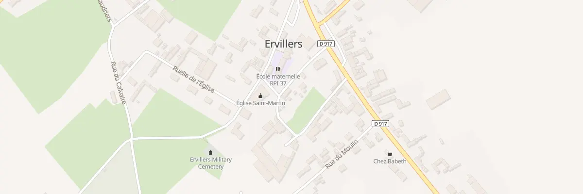 Plan du 4 Rue de la Chapelle à Ervillers