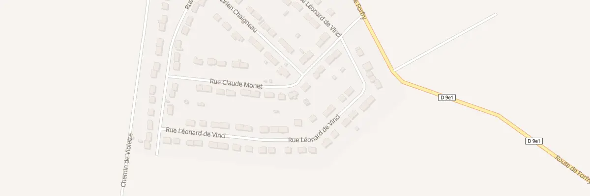 Plan du 12 Rue Claude Monet à Oissery