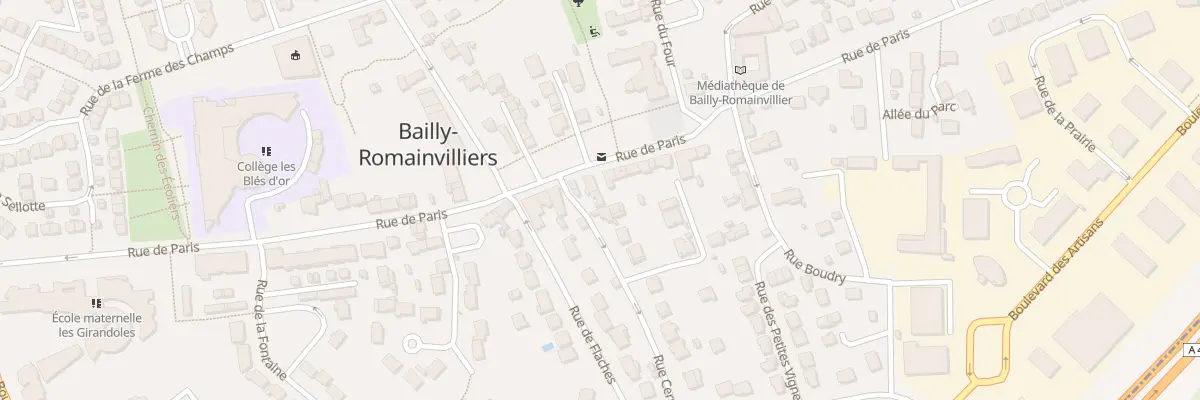 Plan du 1B Rue Cernon à Bailly-Romainvilliers