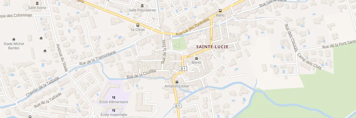 Plan du 1 Rue des Treilles à Baho