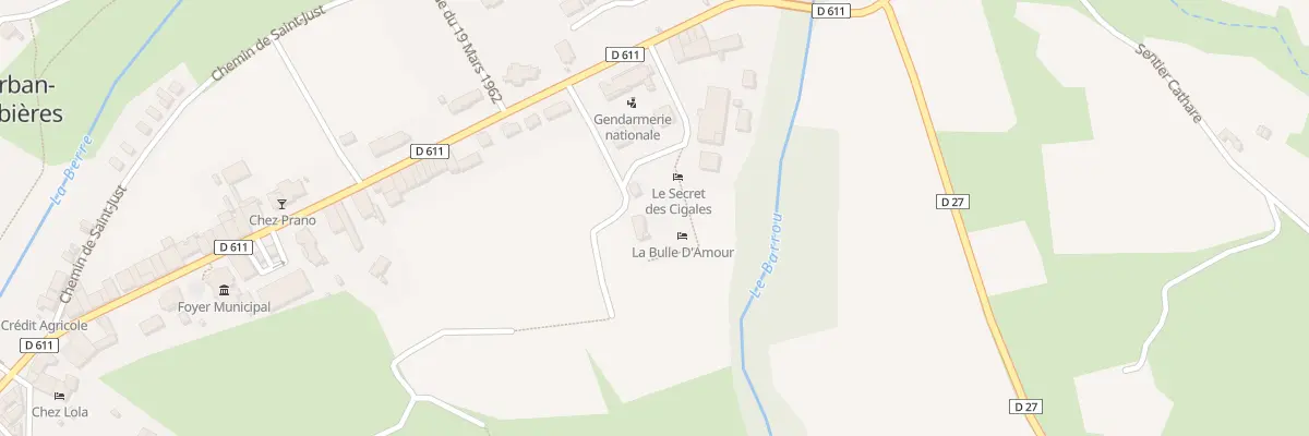 Plan du 7 Rue de l’Ancien Comté à Durban-Corbières