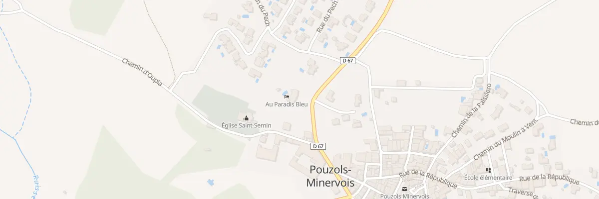 Plan du 20 Rte de Mailhac à Pouzols-Minervois