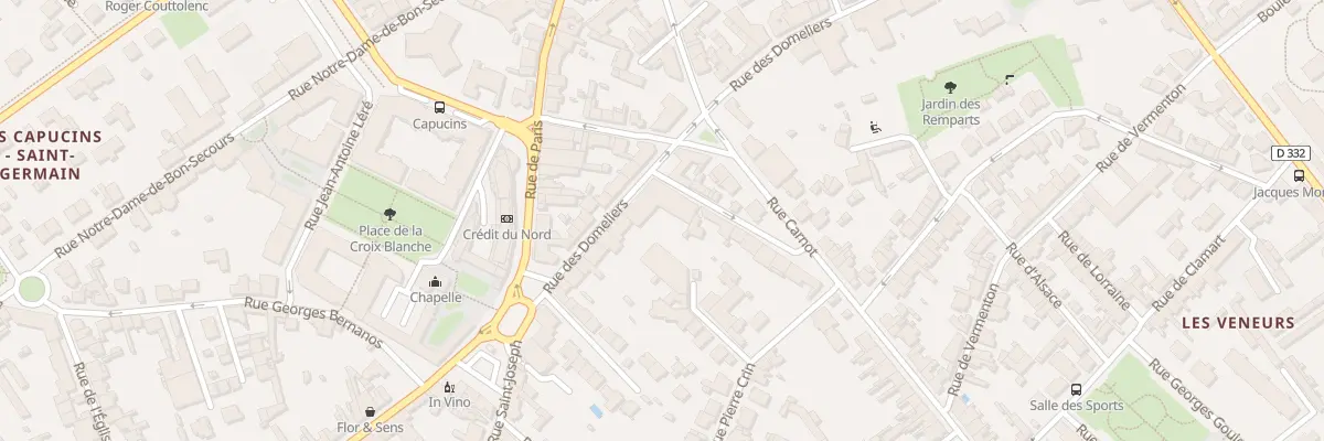Plan du 33 Rue des Domeliers à Compiègne