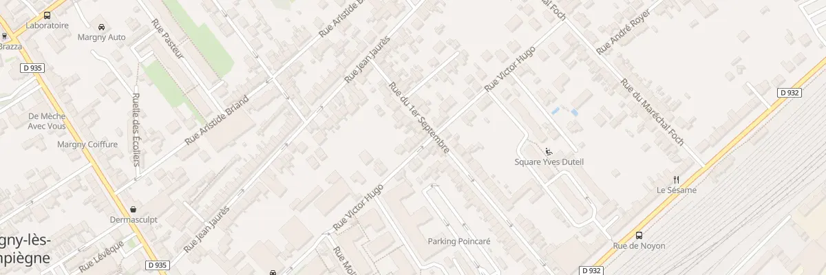 Plan du 321 Rue Victor Hugo à Margny-lès-Compiègne
