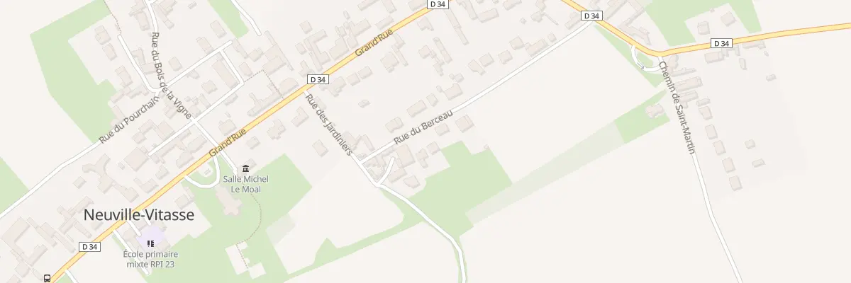 Plan du 25 Rue du Berceau à Neuville-Vitasse