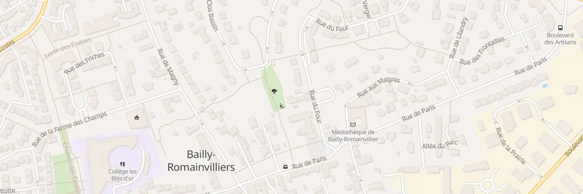 Plan du 5 Rue du Four à Bailly-Romainvilliers
