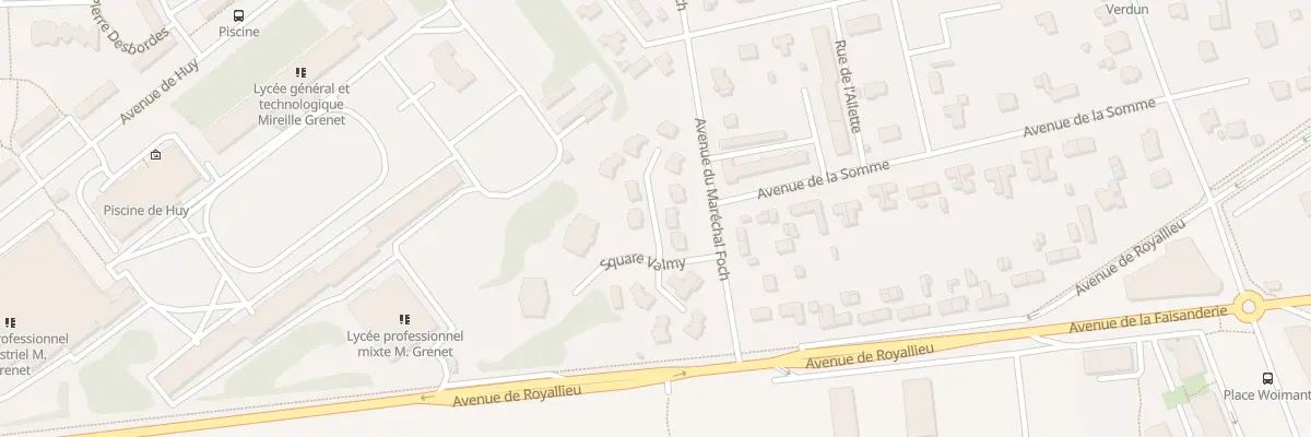 Plan du 12 Sq de Valmy à Compiègne