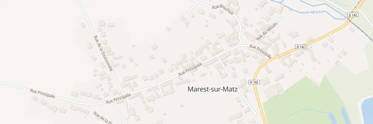 Plan du 22 Rue Principale à Marest-sur-Matz