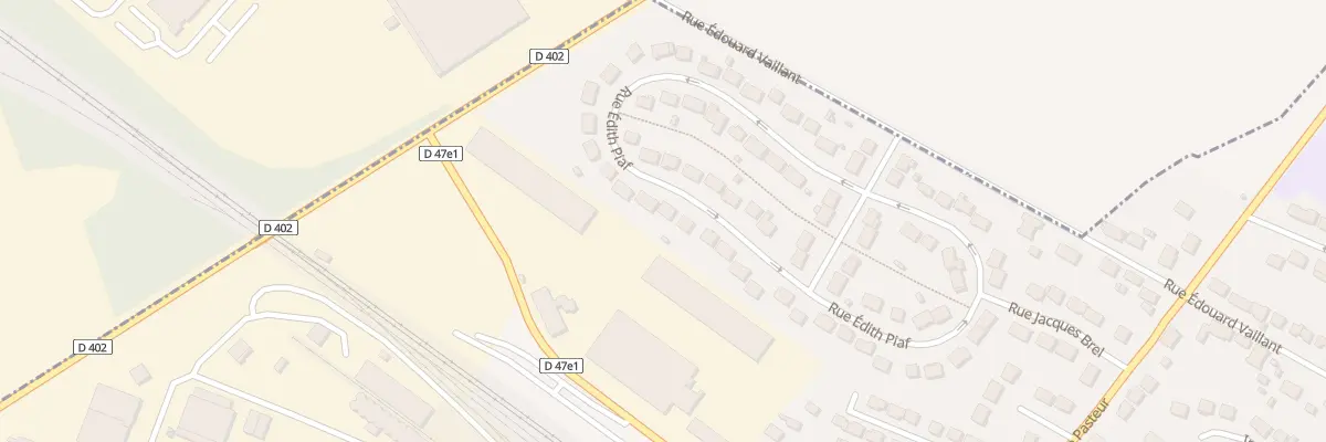 Plan du 33 Rue Edith Piaf à Verneuil-l’Étang