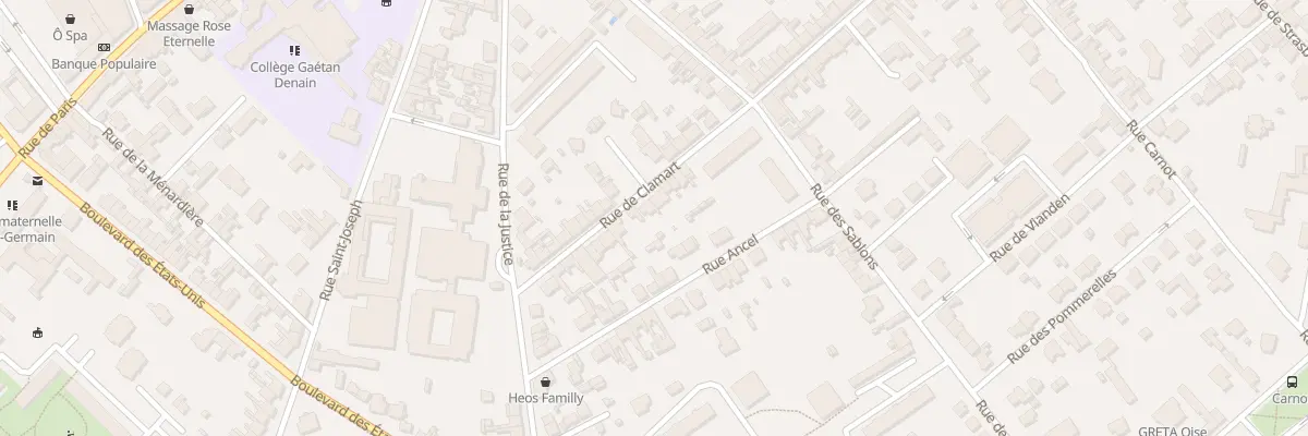 Plan du 69B Rue de Clamart à Compiègne