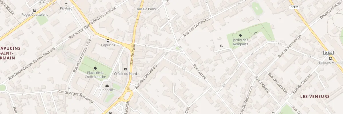Plan du 2 Rue Carnot à Compiègne