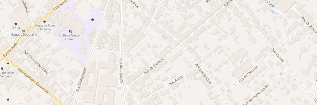Plan du 66 Rue de Clamart à Compiègne