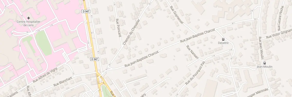 Plan du 5 Rue Jean Baptiste Charcot à Lens