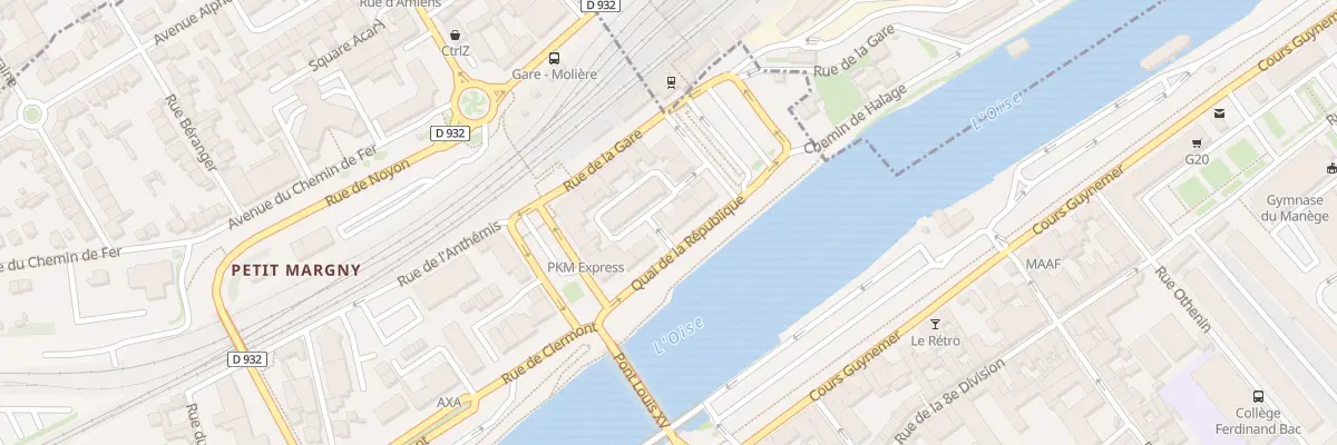 Plan du 12 Quai de la République à Compiègne