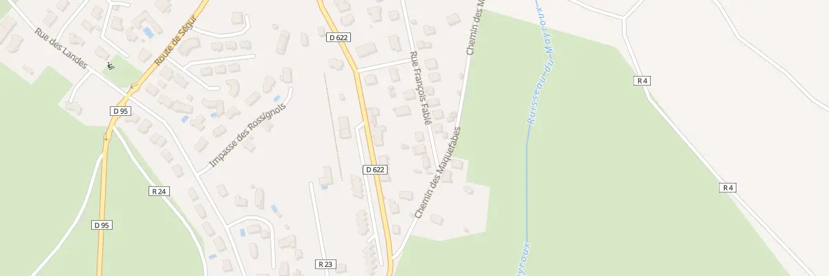 Plan du 20 Rue Francois Fabie à Laissac-Sévérac l’Église