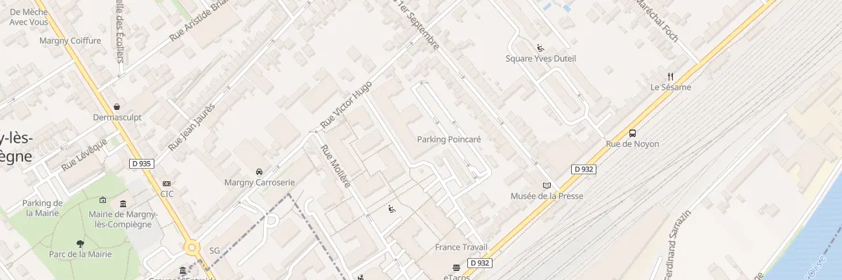 Plan du 186 Rue Pierre Curie à Margny-lès-Compiègne