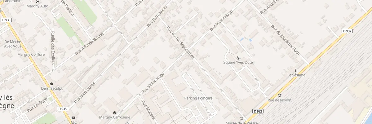 Plan du 322 Rue Victor Hugo à Margny-lès-Compiègne