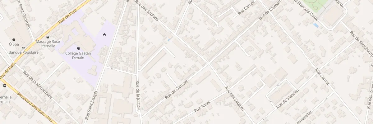 Plan du 22 Rue des Sablons à Compiègne
