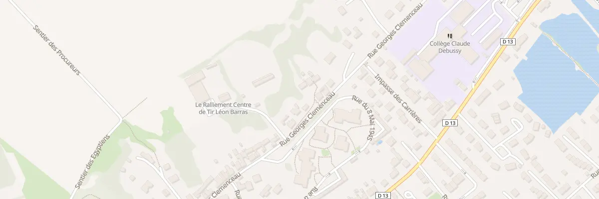 Plan du 711 Rue Georges Clémenceau à Margny-lès-Compiègne