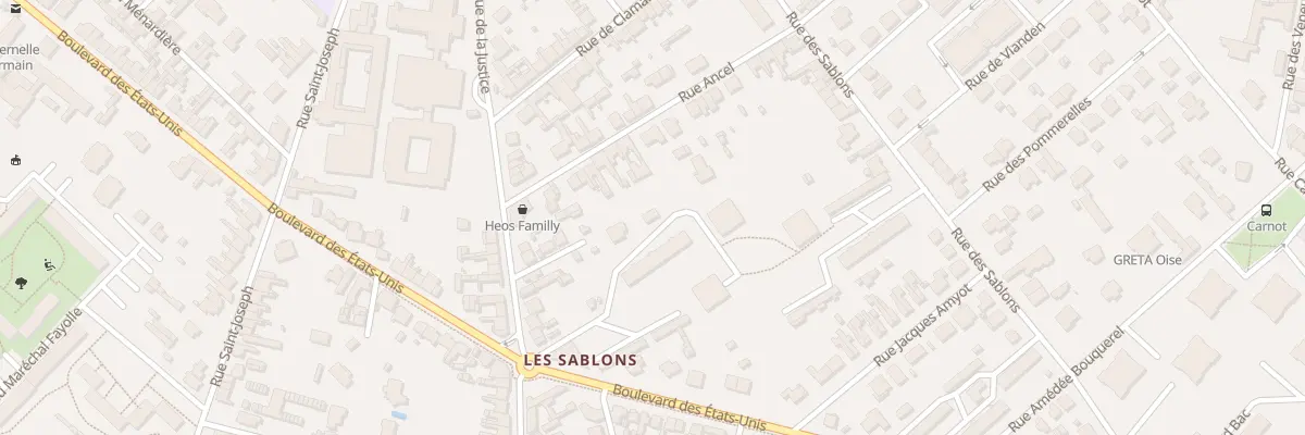Plan du 1 Sq Rochambeau à Compiègne