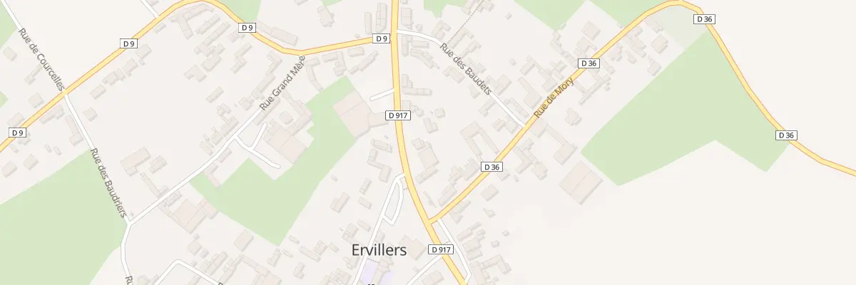 Plan du 26 Rte Nationale à Ervillers