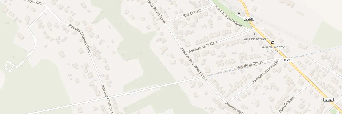 Plan du 37 Av de la République à Montry