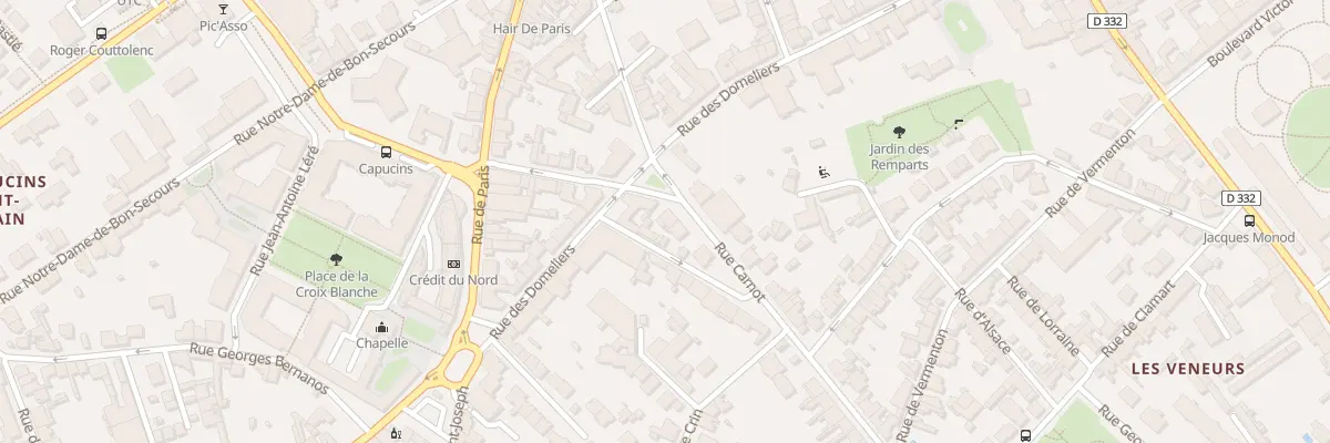 Plan du 2B Rue Carnot à Compiègne
