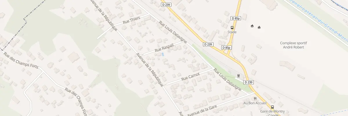 Plan du 5 Rue Raspail à Montry