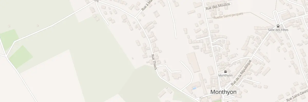 Plan du 16 Rue Thiers à Monthyon