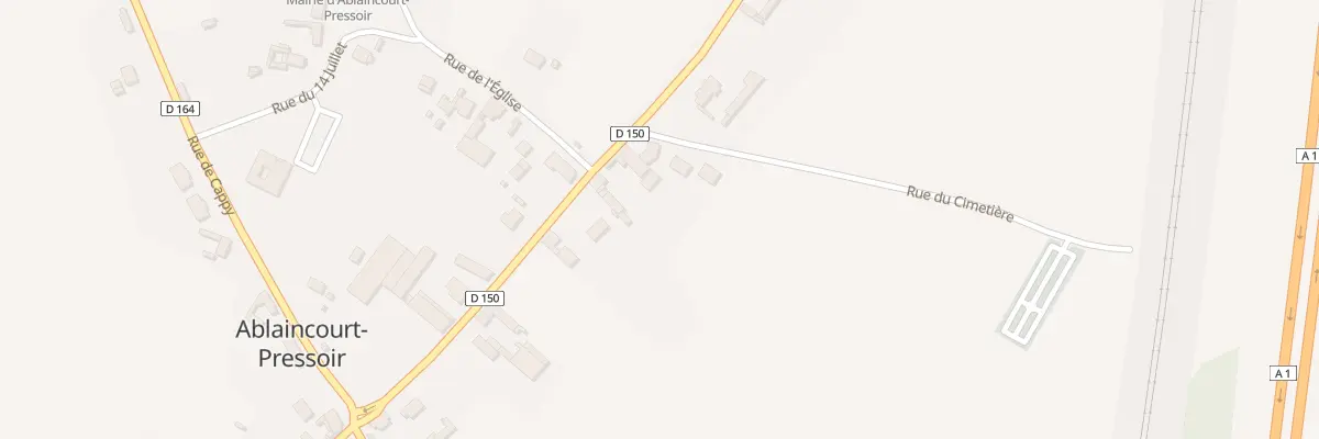 Plan du 14 Rue de Péronne à Ablaincourt-Pressoir