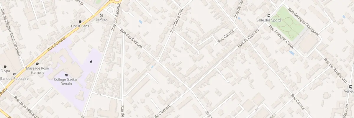 Plan du 11 Rue des Sablons à Compiègne