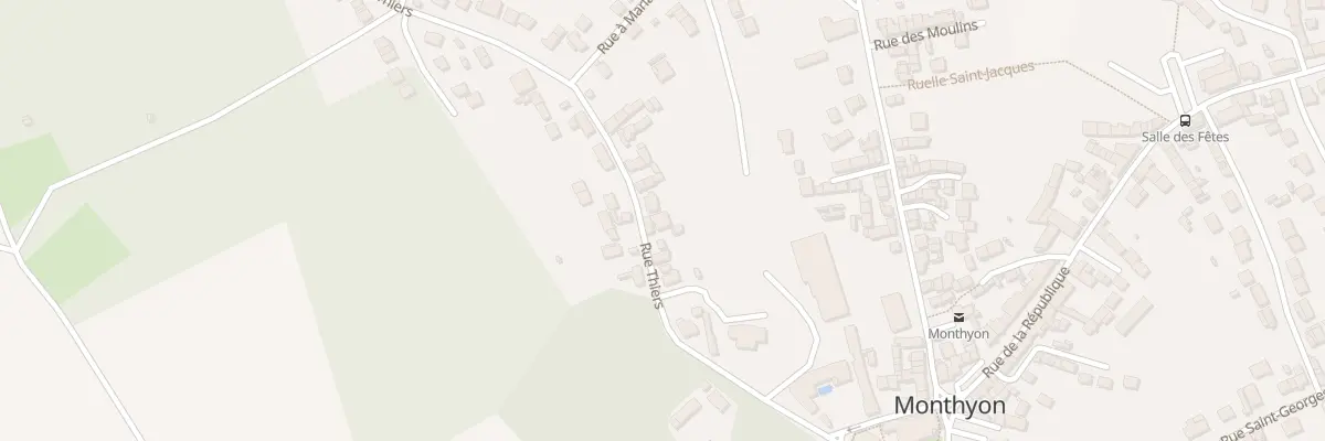 Plan du 14 Rue Thiers à Monthyon