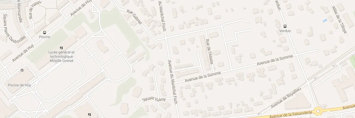 Plan du 19 Av du Maréchal Foch à Compiègne