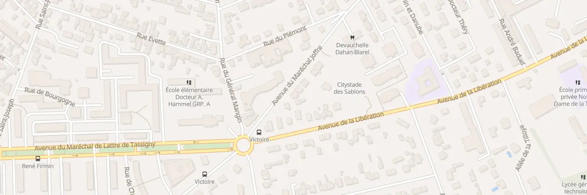 Plan du 20 Av du Maréchal Joffre à Compiègne
