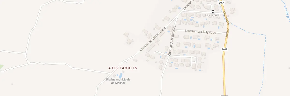Plan du 20 Che de Carcassonne à Mailhac